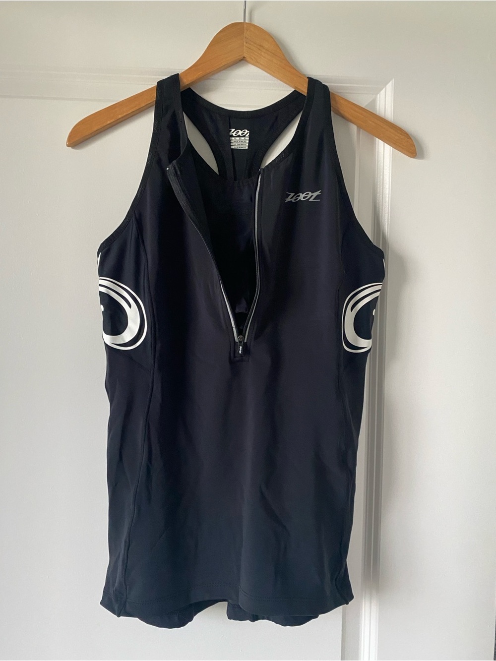 Zoot Black Singlet with White Side Accents
